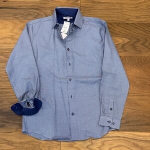 Isaac Mizrahi Kids Blue Button Down Shirt